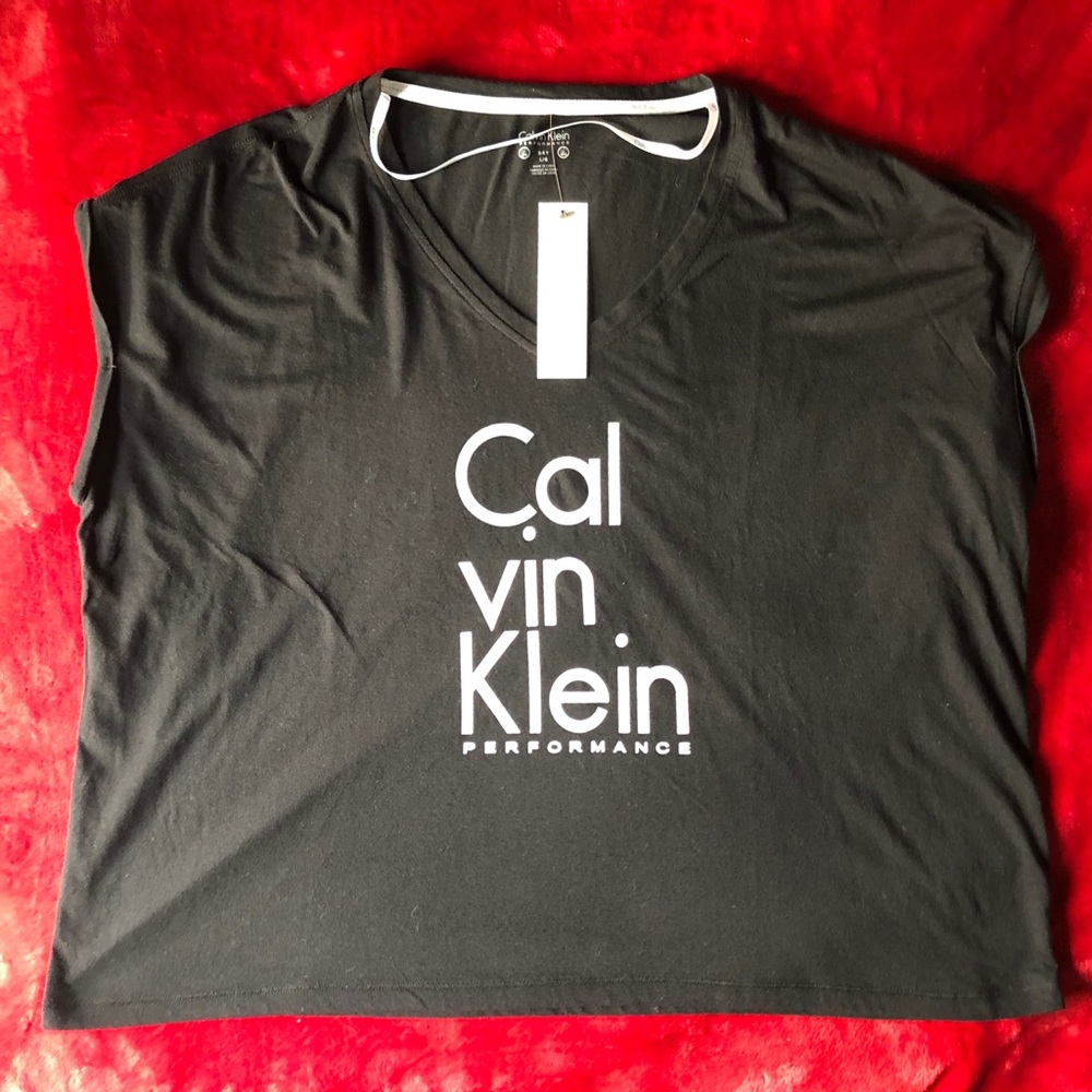 Calvin Klein performance black loose crop - Picture 1 of 2